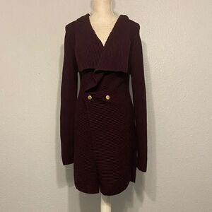 CAbi Mulberry Regal Cardigan Style 3350 Long Sweater Size Small